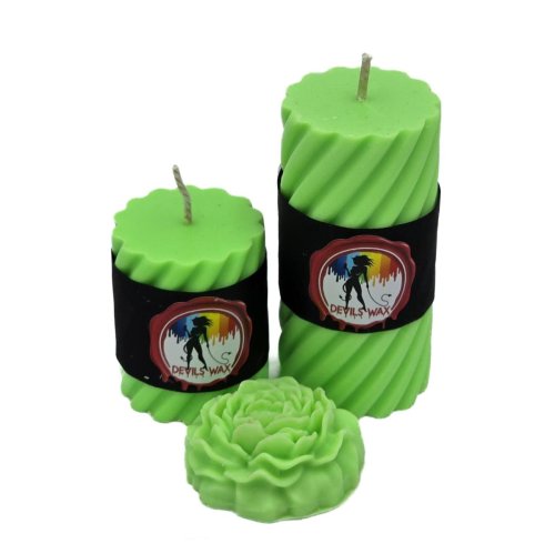 UV Green Large Pillar Candle