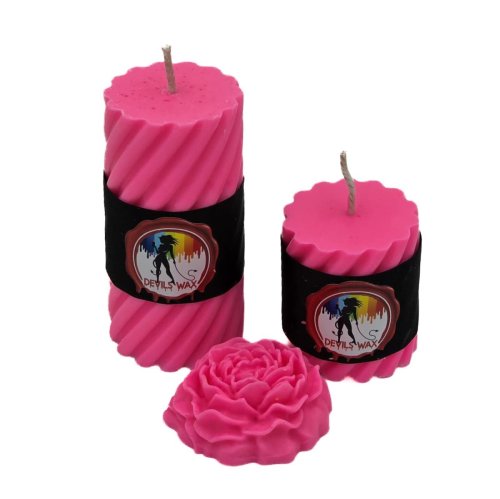 UV Pink Large Pillar Candle