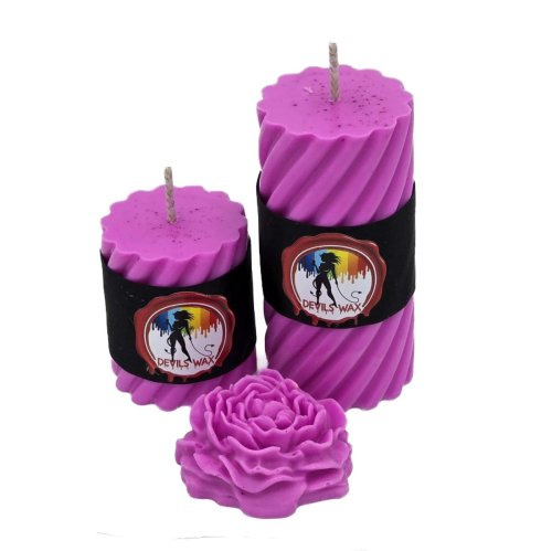 UV Purple Large Pillar Candle